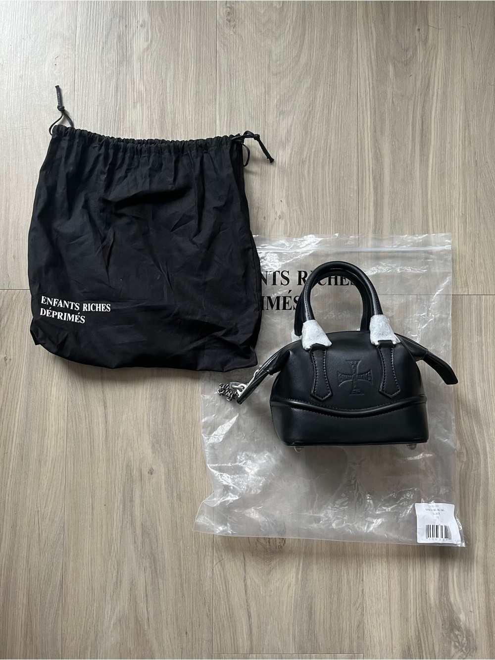 Enfants Riches Déprimés Black Mini Leather Bag